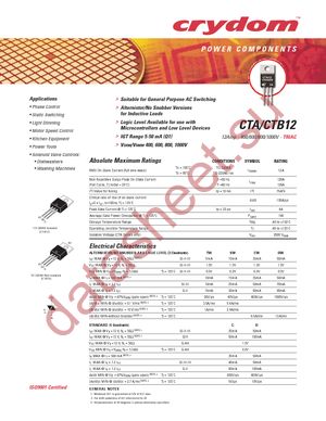 CTB12-800C datasheet  